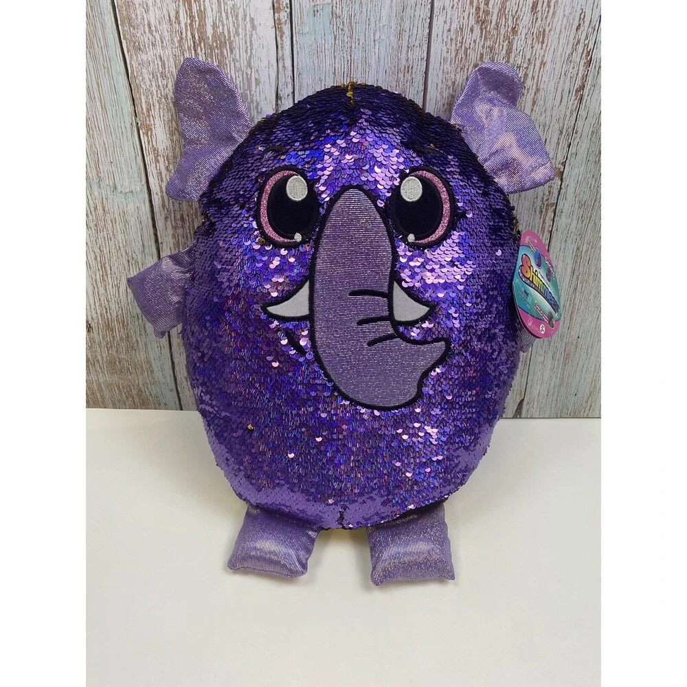 Shimmeez Series 3 Mikayla Elephant Purple/Gold Reversible Sequins 14